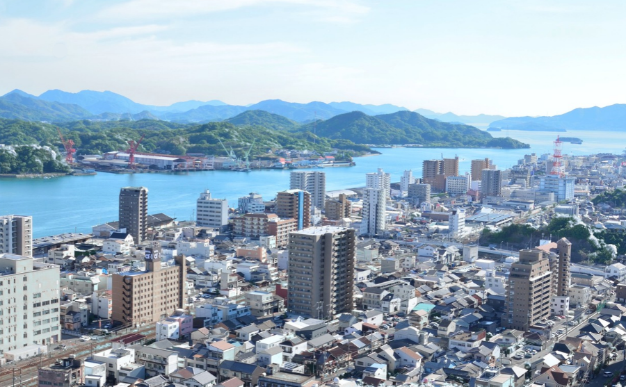 MiTeMiから眺める尾道の街並み